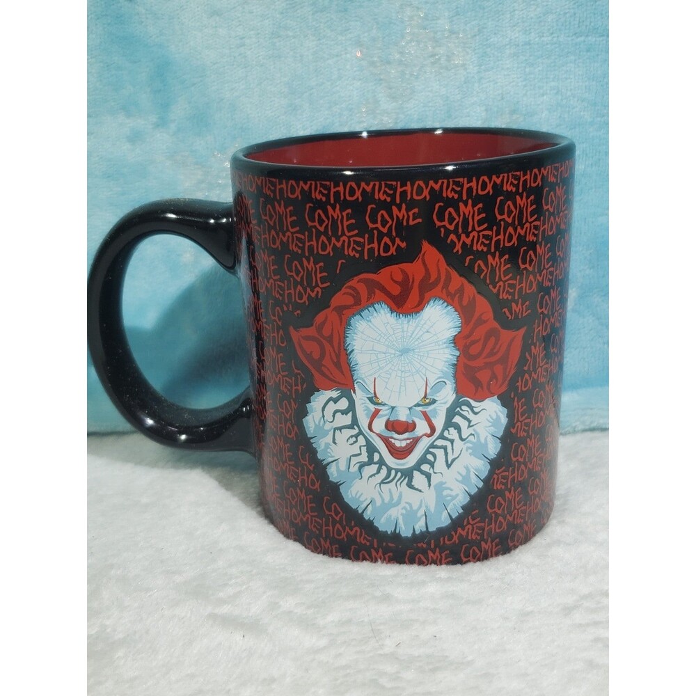 IT Chapter 2 Pennywise Coffee Cup Mug RED & BLACK New Authentic Memorabilia 10oz